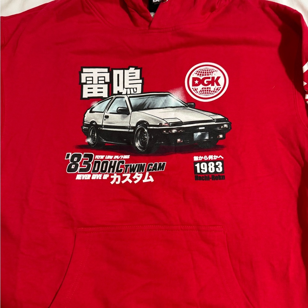 DGK Red DOHC Twin Cam Hoodie